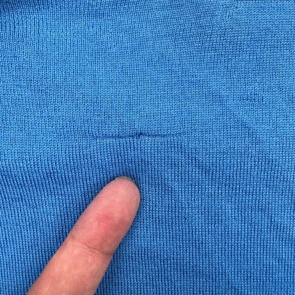 Sunspel Mens Medium Blue Crew Neck Pullover Sweater, Long Sleeve, Size Medium M - Picture 10 of 11